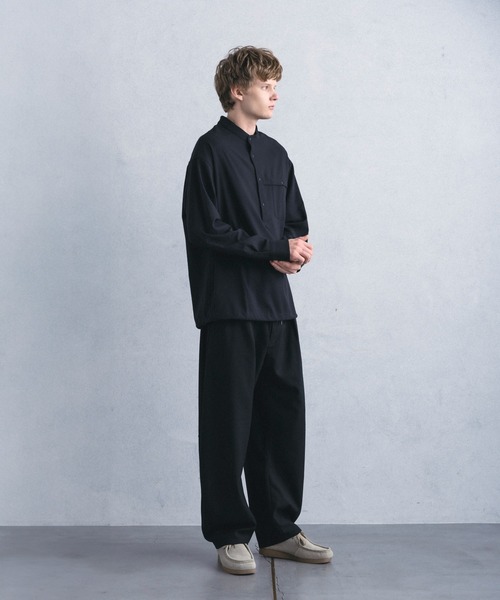 +phenix(プラスフェニックス)の「【WEB・直営店限定】+phenix(プラスフェニックス)COCOON SILHOUETTE RELAXED PANTS コクーンシルエット リラックス パンツ(その他パンツ・メンズ・ブラック/チャコール・M/XL/L)」の11枚目の写真