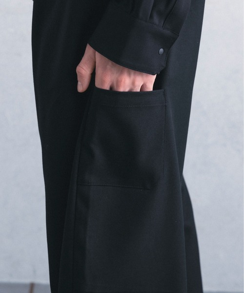 +phenix(プラスフェニックス)の「【WEB・直営店限定】+phenix(プラスフェニックス)COCOON SILHOUETTE RELAXED PANTS コクーンシルエット リラックス パンツ(その他パンツ・メンズ・ブラック/チャコール・M/XL/L)」の12枚目の写真