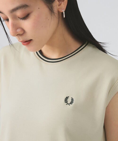 FRED PERRY(フレッドペリー)の「【別注】FRED PERRY / ティップド ピケ ドレス(ワンピース・レディース・ナチュラル/ブラック・10)」の1枚目の写真