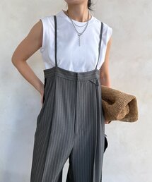 【WEB限定】ハイウエストサロペット