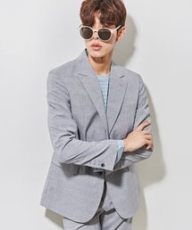 THE-ABON（エイボン）の「メンズサマーグレンチェックスーツセットアップジャケットグレー（テーラードジャケット）」