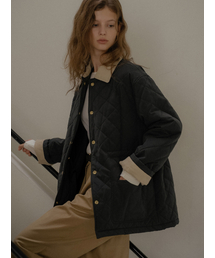 Soft warm quilting jacket_Navy