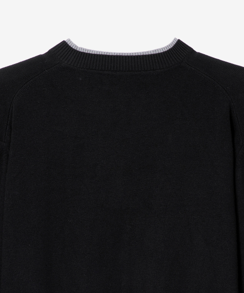 MINDBRIDGE（マインドブリッジ）の「[COUTURE]レイヤードセミオーバーフィットニット（ニット/セーター・メンズ・ブラック・100/110/95/105）」の9枚目の写真