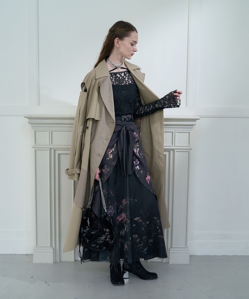 HARE(ハレ)の「【CEREMONY】2WAYレースタイトトップス(HARE)(Tシャツ/カットソー・レディース・ブラック/ホワイト・FREE)」の5枚目の写真