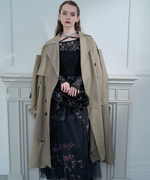 HARE(ハレ)の「【CEREMONY】2WAYレースタイトトップス(HARE)(Tシャツ/カットソー・レディース・ブラック/ホワイト・FREE)」の7枚目の写真