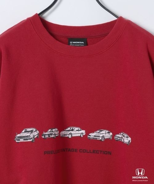 JEANASIS（ジーナシス）の「【Honda】スウェットプルオーバーLS/638807（スウェット・レディース・ブラック系その他/グレー/レッド・FREE）」の5枚目の写真