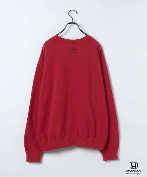 JEANASIS（ジーナシス）の「【Honda】スウェットプルオーバーLS/638807（スウェット・レディース・ブラック系その他/グレー/レッド・FREE）」の4枚目の写真