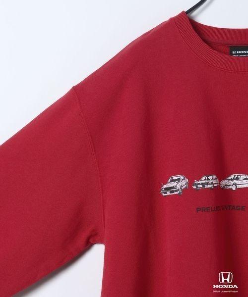 JEANASIS（ジーナシス）の「【Honda】スウェットプルオーバーLS/638807（スウェット・レディース・ブラック系その他/グレー/レッド・FREE）」の7枚目の写真