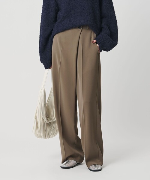 BEAUTY&YOUTH UNITED ARROWS(ビューティーアンドユースユナイテッドアローズ)の「【WEB限定 Wardrobe DAILY MINIMAL】ダブルクロス ラップパンツ ウォッシャブル(その他パンツ・レディース・ブラウン/ネイビー/ブラック・XS/S/M/L)」の11枚目の写真