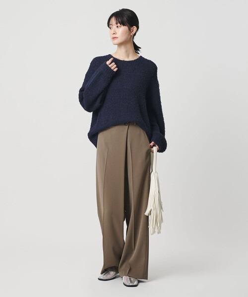 BEAUTY&YOUTH UNITED ARROWS(ビューティーアンドユースユナイテッドアローズ)の「【WEB限定 Wardrobe DAILY MINIMAL】ダブルクロス ラップパンツ ウォッシャブル(その他パンツ・レディース・ブラウン/ネイビー/ブラック・XS/S/M/L)」の12枚目の写真