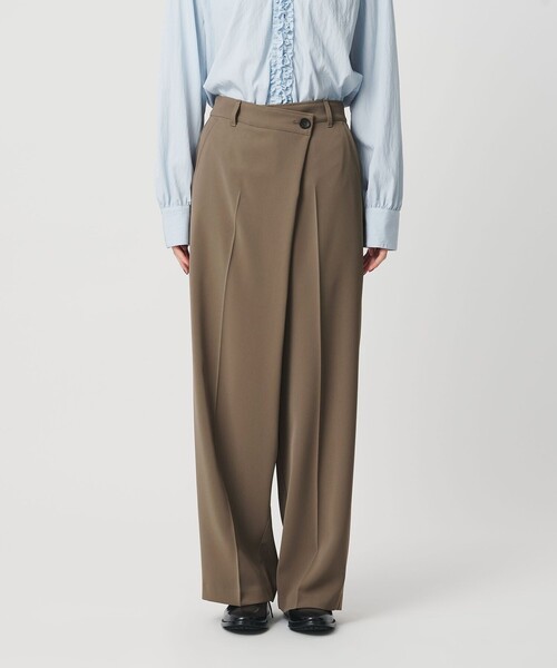 BEAUTY&YOUTH UNITED ARROWS(ビューティーアンドユースユナイテッドアローズ)の「【WEB限定 Wardrobe DAILY MINIMAL】ダブルクロス ラップパンツ ウォッシャブル(その他パンツ・レディース・ブラウン/ネイビー/ブラック・XS/S/M/L)」の14枚目の写真