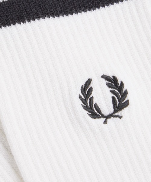 FRED PERRY(フレッドペリー)の「【新色先行予約受付中】Tipped Sports Socks/ティップラインスポーツソックス(ソックス/靴下・メンズ・ネイビー/ホワイト/ブラック/グリーン・6-8/4-6)」の6枚目の写真