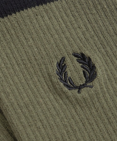 FRED PERRY(フレッドペリー)の「【新色先行予約受付中】Tipped Sports Socks/ティップラインスポーツソックス(ソックス/靴下・メンズ・ネイビー/ホワイト/ブラック/グリーン・6-8/4-6)」の7枚目の写真