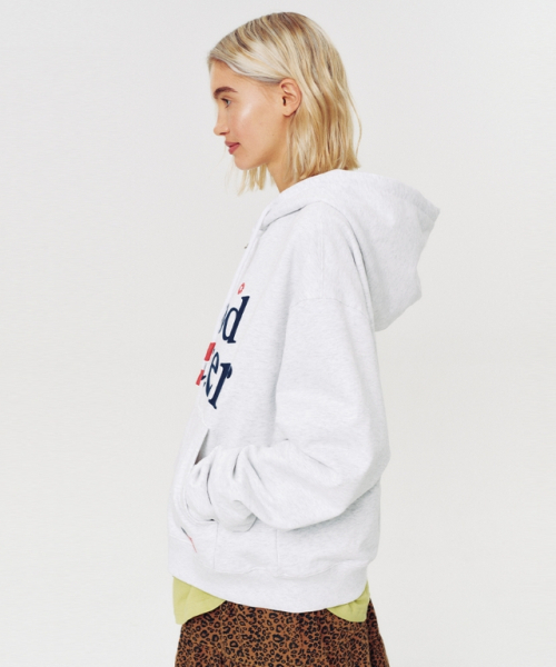 MOODBETTER(ムード ベター)の「MOOD HOODED ZIP UP WHITE MELANGE(パーカー・レディース・その他・FREE)」の5枚目の写真