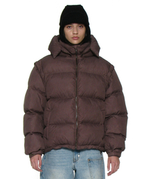 PARTIMENTO WOMEN（パルティメントウィメン）の「3Mシンサレートトランスフォームフードパーカー_ブラウン（ダウンジャケット/コート）」