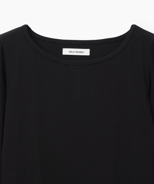 MILLO WOMEN（ミロウーマン）の「ラッフルロングスリーブトップ [ブラック]（Tシャツ/カットソー・レディース・その他・ONE SIZE）」の4枚目の写真