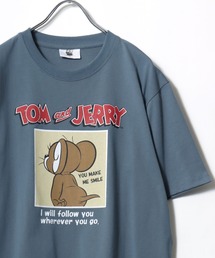 2026SS Tom and Jerry/トムとジェリー キャラクターイラスト フロント/バックプリント 半袖Tシャツ レディース メンズ