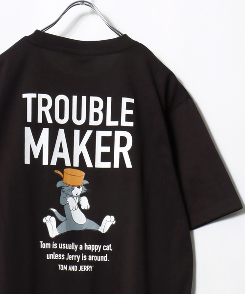 Tom&Jerry(トムアンドジェリー)の「2026SS Tom and Jerry/トムとジェリー キャラクターイラスト フロント/バックプリント 半袖Tシャツ レディース メンズ(Tシャツ/カットソー・レディース・ピンク/ブラウン/スミクロ/ミント/イエロー/ブルー系その他/アイボリー/ブラック/サックスブルー/グレー系その他/ブラック系その他/アッシュグレー・M/L/LL)」の7枚目の写真