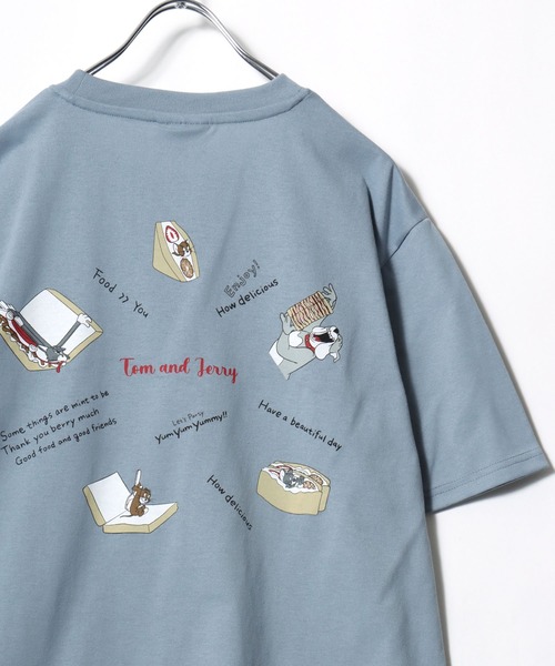 Tom&Jerry(トムアンドジェリー)の「2026SS Tom and Jerry/トムとジェリー キャラクターイラスト フロント/バックプリント 半袖Tシャツ レディース メンズ(Tシャツ/カットソー・レディース・ピンク/ブラウン/スミクロ/ミント/イエロー/ブルー系その他/アイボリー/ブラック/サックスブルー/グレー系その他/ブラック系その他/アッシュグレー・M/L/LL)」の9枚目の写真