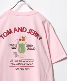 2026SS Tom and Jerry/トムとジェリー キャラクターイラスト フロント/バックプリント 半袖Tシャツ レディース メンズ