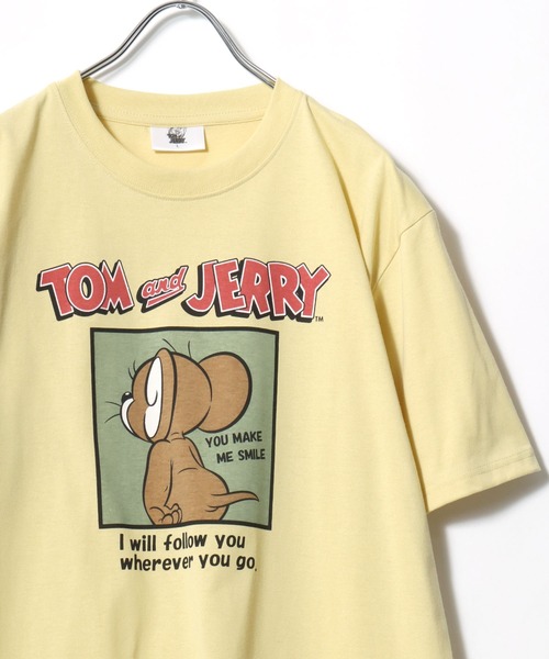 Tom&Jerry(トムアンドジェリー)の「2026SS Tom and Jerry/トムとジェリー キャラクターイラスト フロント/バックプリント 半袖Tシャツ レディース メンズ(Tシャツ/カットソー・レディース・ピンク/ブラウン/スミクロ/ミント/イエロー/ブルー系その他/アイボリー/ブラック/サックスブルー/グレー系その他/ブラック系その他/アッシュグレー・M/L/LL)」の11枚目の写真