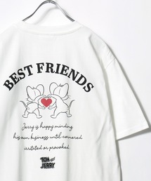 2026SS Tom and Jerry/トムとジェリー キャラクターイラスト フロント/バックプリント 半袖Tシャツ レディース メンズ