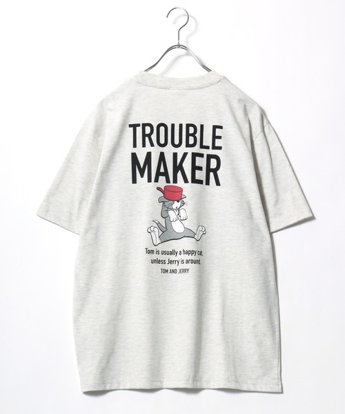 Tom&Jerry(トムアンドジェリー)の「2026SS Tom and Jerry/トムとジェリー キャラクターイラスト フロント/バックプリント 半袖Tシャツ レディース メンズ(Tシャツ/カットソー・レディース・ピンク/ブラウン/スミクロ/ミント/イエロー/ブルー系その他/アイボリー/ブラック/サックスブルー/グレー系その他/ブラック系その他/アッシュグレー・M/L/LL)」の15枚目の写真