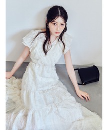 FRAY I.D | 【00サイズあり】フリンジジャカードティアードワンピース(ワンピース)