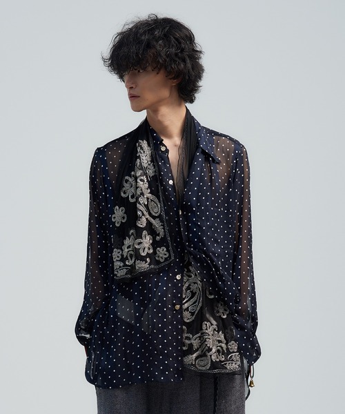 BED J.W. FORD（ベッドフォード）の「Head or neck（ストール/ショール・メンズ・ブラック・FREE）」の3枚目の写真