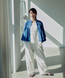 リバティ」に該当するレディースのシャツ/ブラウス（ブルー・ネイビー