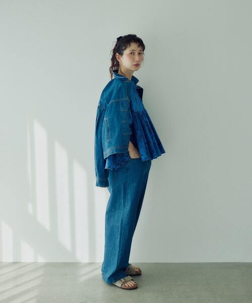 ADIEU TRISTESSE（アデュートリステス）の「【3月お気に入り登録ブランド内2位】kazumiさんコラボ　リバティプリントブラウス（シャツ/ブラウス・レディース・ブルー系その他/ブラック系その他・38）」の12枚目の写真