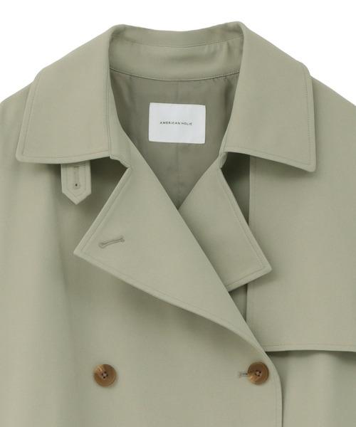 AMERICAN HOLIC（アメリカンホリック）の「ロングトレンチコート（トレンチコート・レディース・ベージュ/ライトカーキ・FREE）」の16枚目の写真