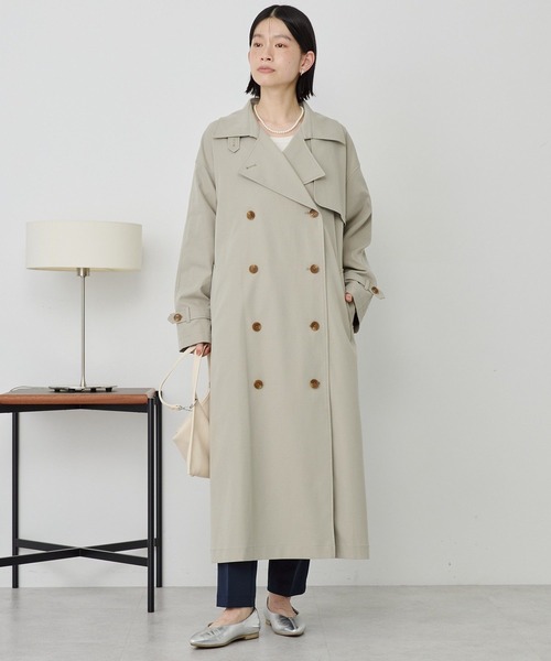 AMERICAN HOLIC（アメリカンホリック）の「ロングトレンチコート（トレンチコート・レディース・ベージュ/ライトカーキ・FREE）」の7枚目の写真