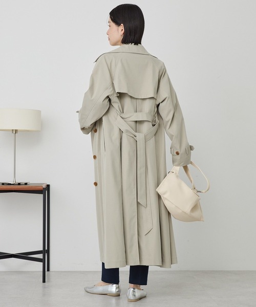 AMERICAN HOLIC（アメリカンホリック）の「ロングトレンチコート（トレンチコート・レディース・ベージュ/ライトカーキ・FREE）」の9枚目の写真