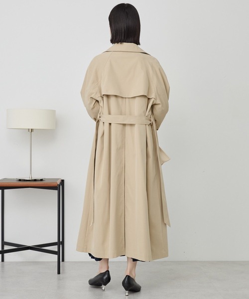 AMERICAN HOLIC（アメリカンホリック）の「ロングトレンチコート（トレンチコート・レディース・ベージュ/ライトカーキ・FREE）」の11枚目の写真