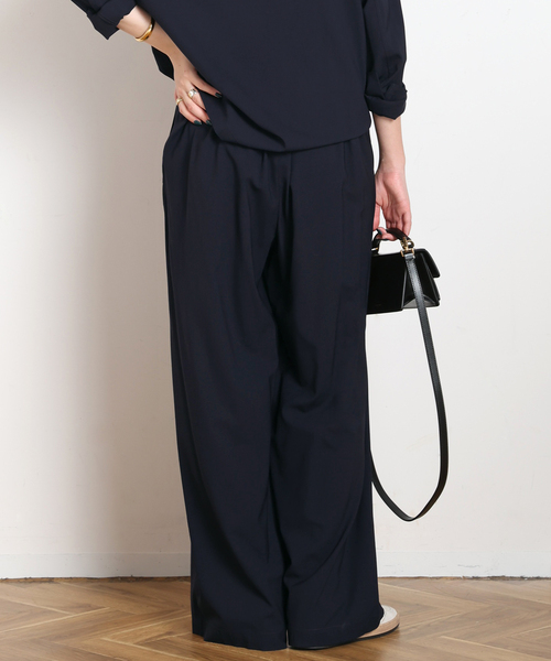 AP STUDIO（エーピーストゥディオ）の「SPWOOL パンツ（スラックス・レディース・モカ/ネイビー・34/36/38）」の15枚目の写真