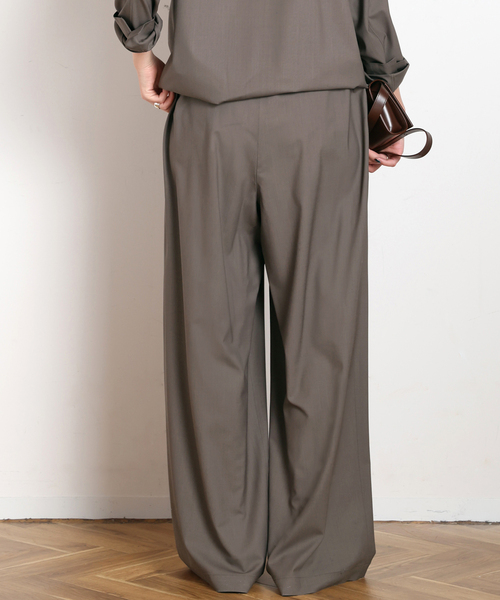 AP STUDIO（エーピーストゥディオ）の「SPWOOL パンツ（スラックス・レディース・モカ/ネイビー・34/36/38）」の10枚目の写真