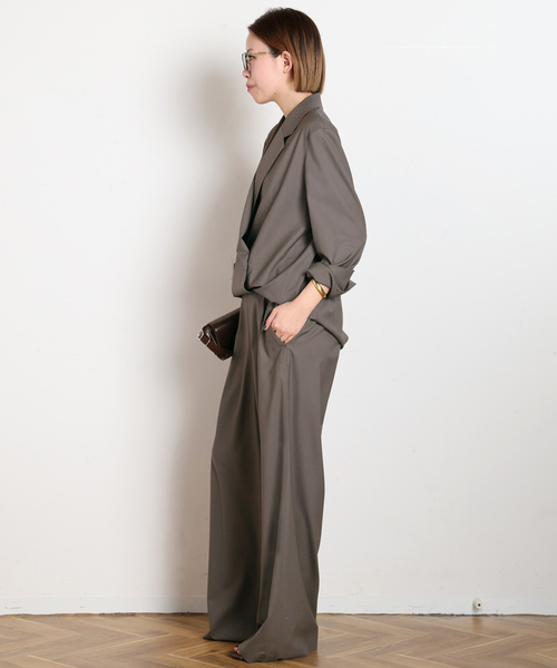 AP STUDIO（エーピーストゥディオ）の「SPWOOL パンツ（スラックス・レディース・モカ/ネイビー・34/36/38）」の8枚目の写真