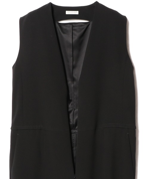 ESTNATION（エストネーション）の「ESSENCEOFLUXURY / Vネック オールインワン（つなぎ/オールインワン・レディース・ブラック/アイボリー・36/38）」の5枚目の写真