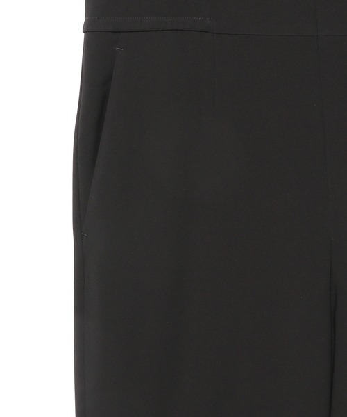 ESTNATION（エストネーション）の「ESSENCEOFLUXURY / Vネック オールインワン（つなぎ/オールインワン・レディース・ブラック/アイボリー・36/38）」の6枚目の写真