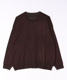 antiqua（アンティカ）の「長袖 無地 クルーネック マシュマロタッチ ニット（ニット/セーター）」