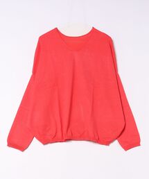 antiqua（アンティカ）の「長袖 無地 クルーネック マシュマロタッチ ニット（ニット/セーター）」