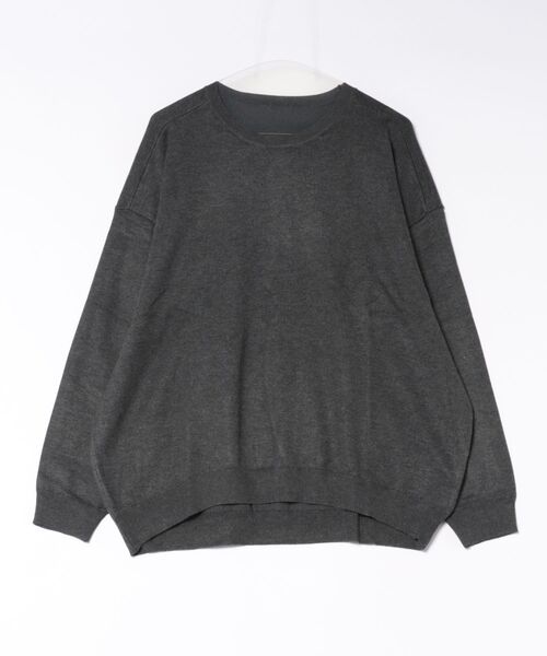 antiqua(アンティカ)の「長袖 無地 クルーネック マシュマロタッチ ニット(ニット/セーター・レディース・ブラック/ベージュ系その他/グレー系その他/ホワイト系その他/レッド/グリーン系その他/ネイビー系/ブルー系その他/ホワイト系その他2/ネイビー系2/ブラウン系その他/ピンク/ブラック系その他/レッド系その他2/グリーン系その他2/ブラウン系その他2/ベージュ系その他3/ブルー系その他2/グリーン系その他4/グリーン系その他3/ブルー系その他3/ブラック系その他2/ピンク系その他2/ピンク系その他/グレー系その他2/ブラウン系その他3/ベージュ系その他2/ホワイト系その他3/グレー系その他3/レッド系その他/グレー系その他4/ネイビー系1・M/L/XL/ONESIZE)」の9枚目の写真