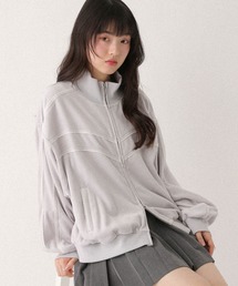 Heather（ヘザー）の「ベロアレースラインブルゾン　648095（ブルゾン）」