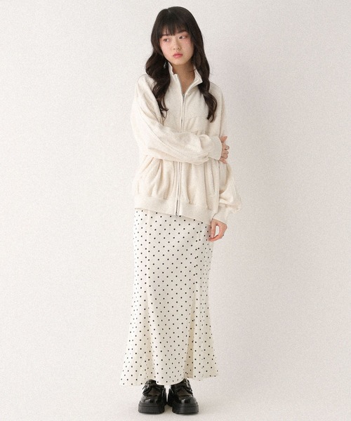 Heather（ヘザー）の「ベロアレースラインブルゾン　648095（ブルゾン・レディース・ネイビー/アイボリー/ライトブルー・FREE）」の9枚目の写真