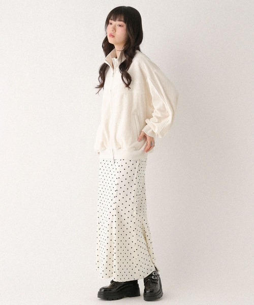 Heather（ヘザー）の「ベロアレースラインブルゾン　648095（ブルゾン・レディース・ネイビー/アイボリー/ライトブルー・FREE）」の10枚目の写真