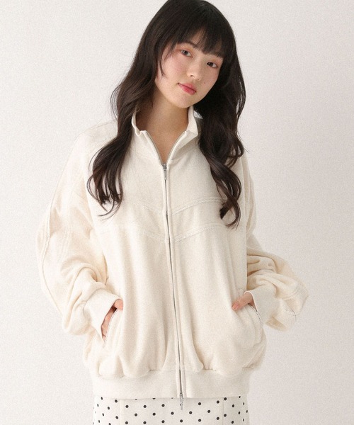 Heather（ヘザー）の「ベロアレースラインブルゾン　648095（ブルゾン・レディース・ネイビー/アイボリー/ライトブルー・FREE）」の13枚目の写真