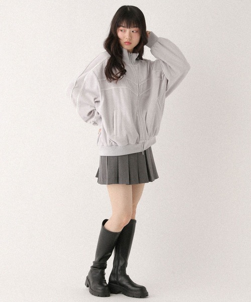 Heather（ヘザー）の「ベロアレースラインブルゾン　648095（ブルゾン・レディース・ネイビー/アイボリー/ライトブルー・FREE）」の17枚目の写真