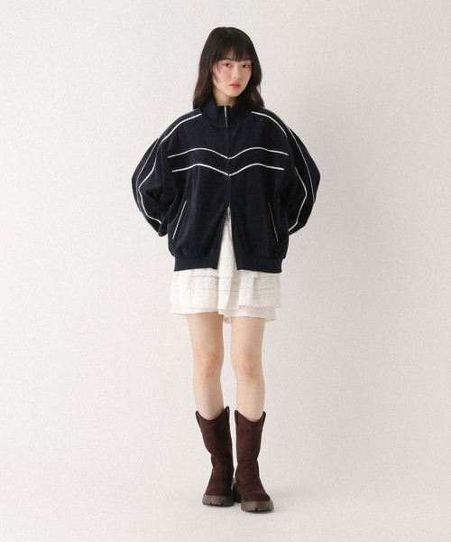 Heather（ヘザー）の「ベロアレースラインブルゾン　648095（ブルゾン・レディース・ネイビー/アイボリー/ライトブルー・FREE）」の22枚目の写真