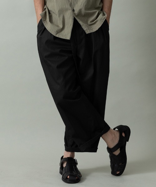 EGO TRIPPING(エゴトリッピング)の「mp14651- DRESSYEASE TRUSERS gaba イージートラウザーパンツ(626657)(その他パンツ・メンズ・ブラック/オリーブ/ネイビー・33/31/29)」の4枚目の写真